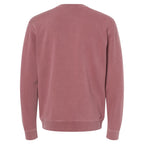 Independent Trading Unisex Midweight Pigment Dyed Crew Neck - Maroon - Back