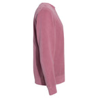 Independent Trading Unisex Midweight Pigment Dyed Crew Neck - Maroon - Side