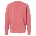 Independent Trading Unisex Midweight Pigment Dyed Crew Neck - Pink - Back