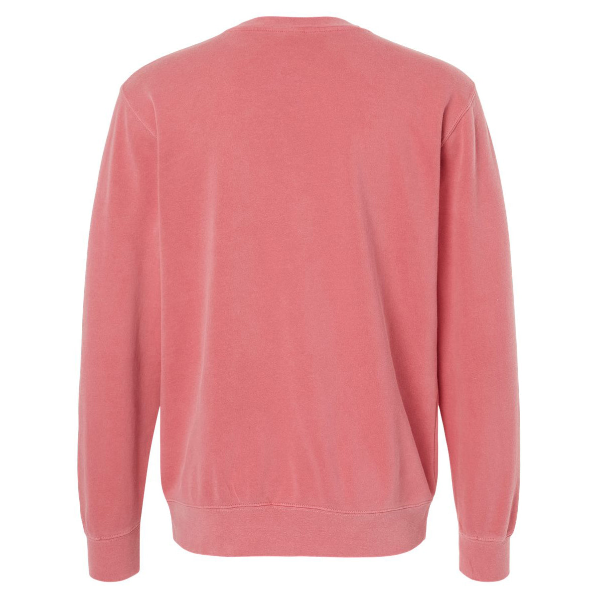 Independent Trading Unisex Midweight Pigment Dyed Crew Neck - Pink - Back