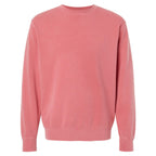 Independent Trading Unisex Midweight Pigment Dyed Crew Neck - Pink - Front