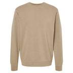 Independent Trading Unisex Midweight Pigment Dyed Crew Neck - Sandstone - Front