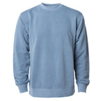 Independent Trading Unisex Midweight Pigment Dyed Crew Neck - Slate Blue