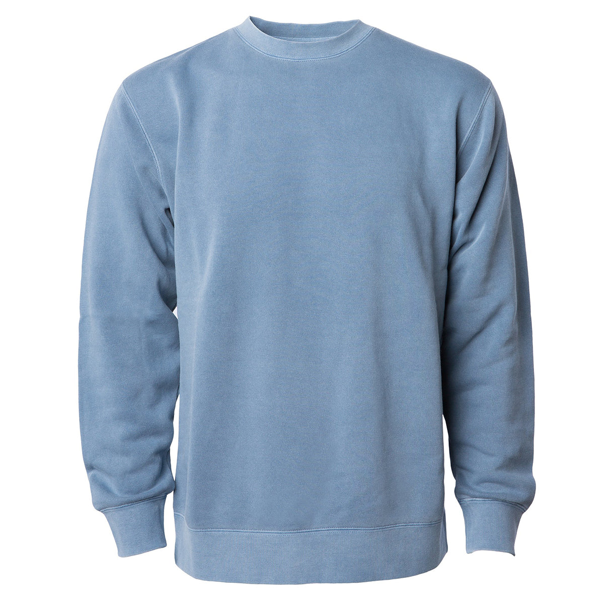 Independent Trading Unisex Midweight Pigment Dyed Crew Neck - Slate Blue