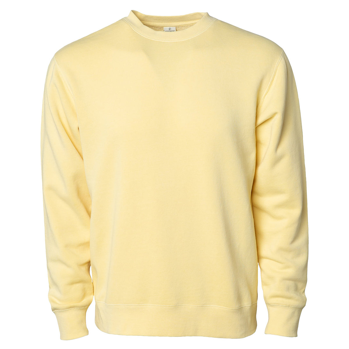 Independent Trading Unisex Midweight Pigment Dyed Crew Neck - Yellow