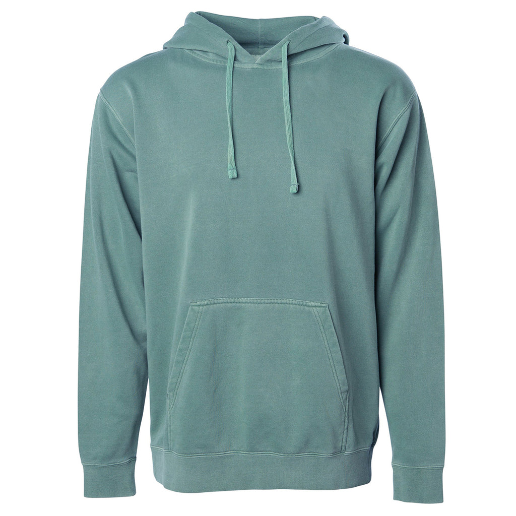 Independent Trading Unisex Midweight Pigment Dyed Hoodie - Alpine Green