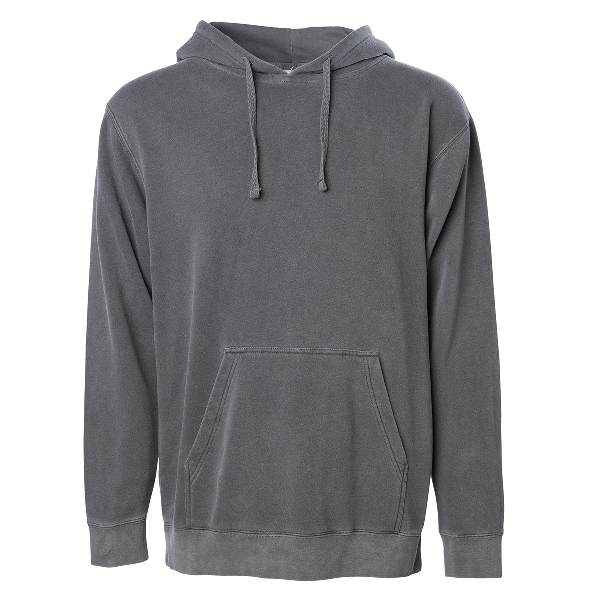 Independent Trading Unisex Midweight Pigment Dyed Hoodie - Black