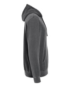 Independent Trading Unisex Midweight Pigment Dyed Hoodie - Black - Side