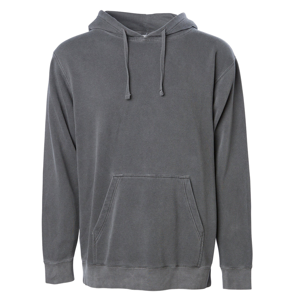 Independent Trading Unisex Midweight Pigment Dyed Hoodie - Black