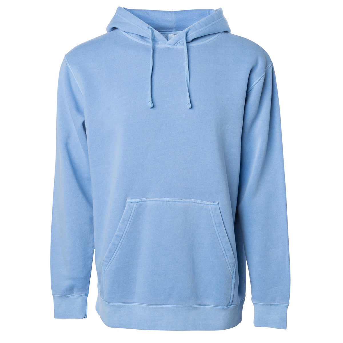 Independent Trading Unisex Midweight Pigment Dyed Hoodie - Light Blue