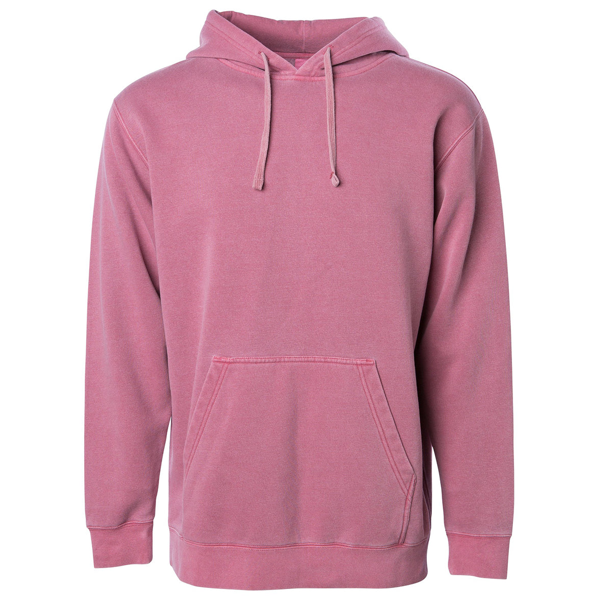Independent Trading Unisex Midweight Pigment Dyed Hoodie - Maroon