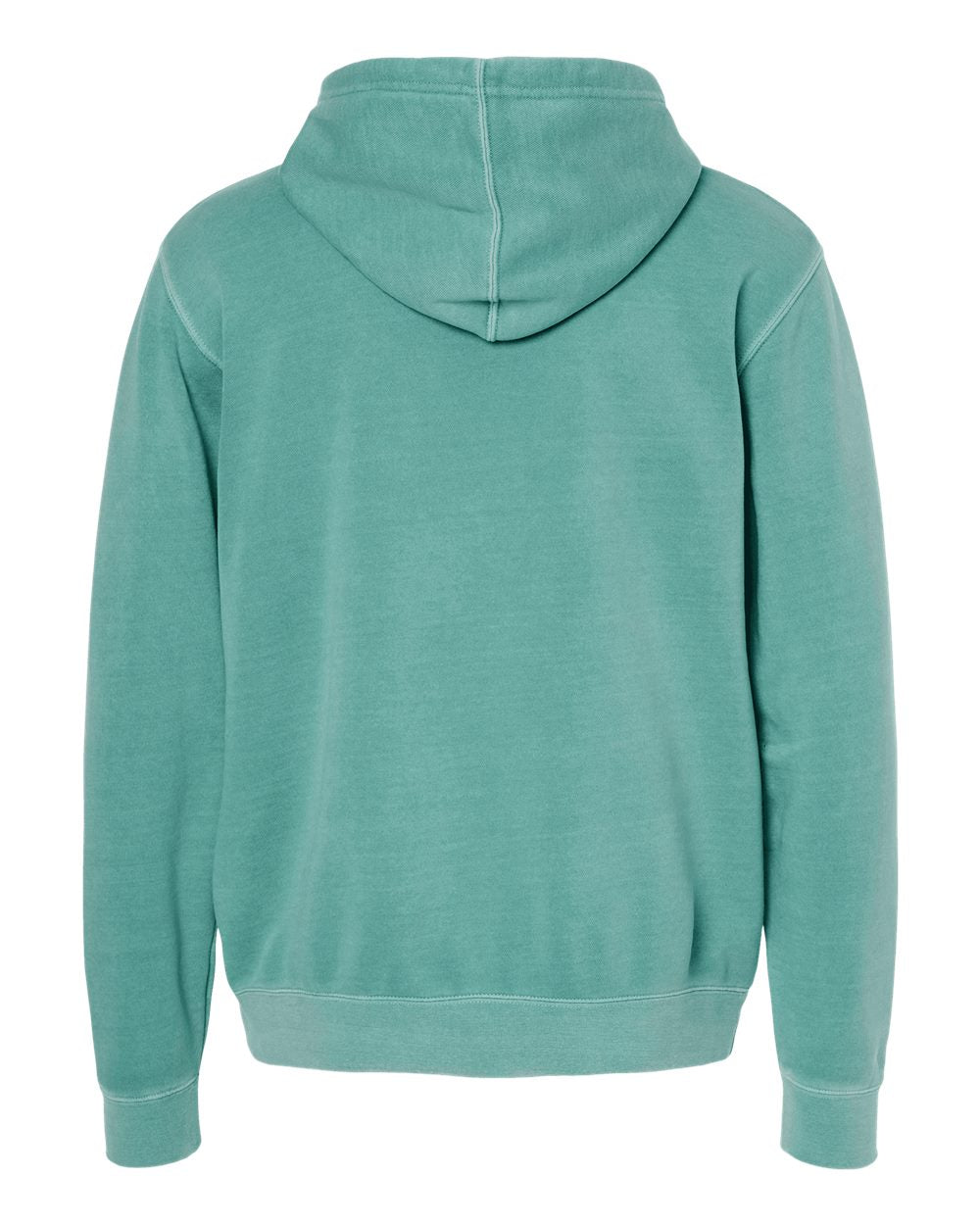 Independent Trading Unisex Midweight Pigment Dyed Hoodie - Mint - Back