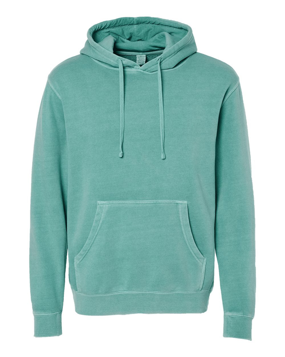 Independent Trading Unisex Midweight Pigment Dyed Hoodie - Mint - Front