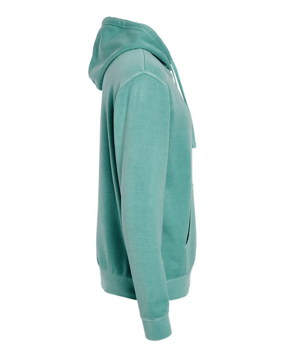 Independent Trading Unisex Midweight Pigment Dyed Hoodie - Mint - Side