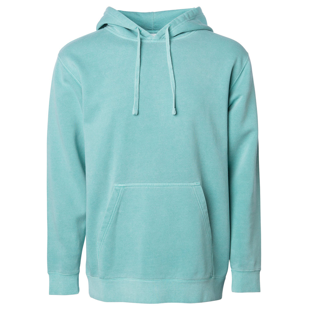 Independent Trading Unisex Midweight Pigment Dyed Hoodie - Mint