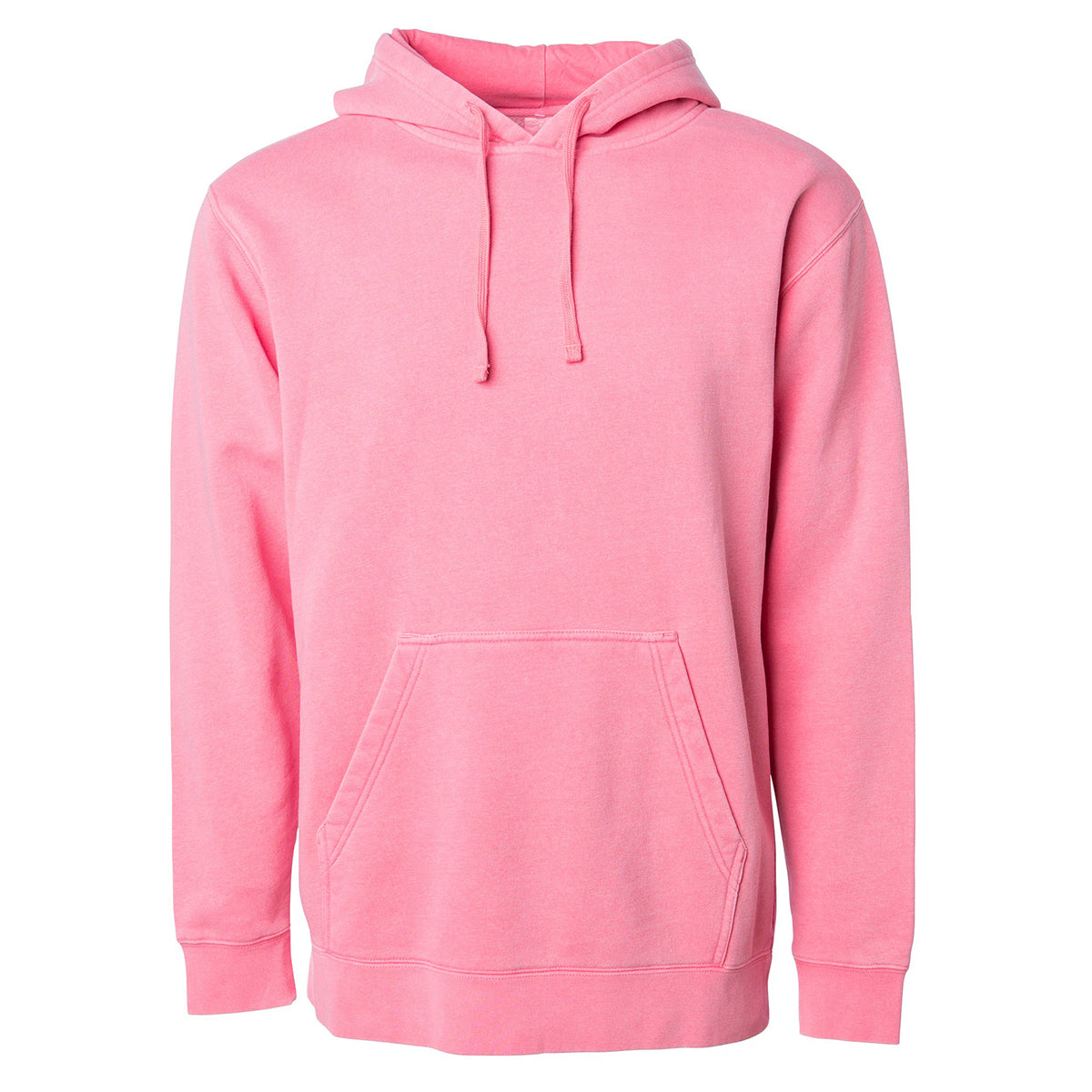 Independent Trading Unisex Midweight Pigment Dyed Hoodie - Pink