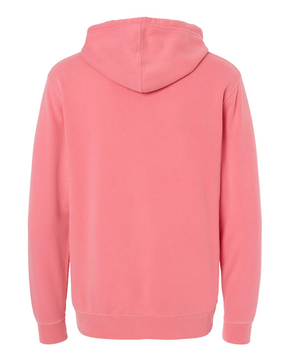 Independent Trading Unisex Midweight Pigment Dyed Hoodie - Pink - Back