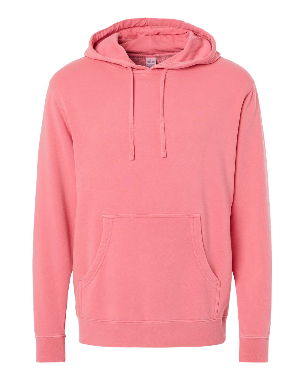 Independent Trading Unisex Midweight Pigment Dyed Hoodie - Pink - Front