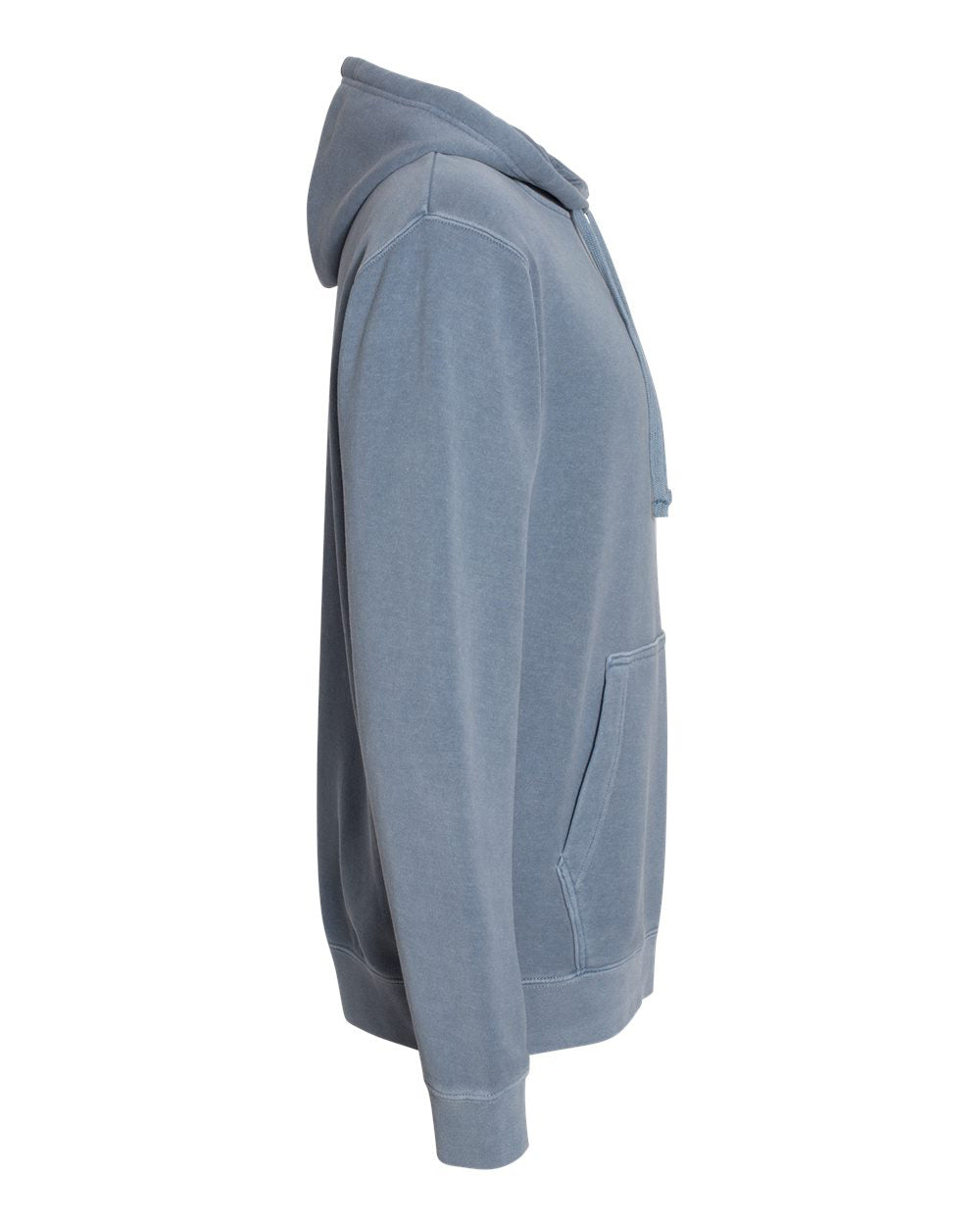 Independent Trading Unisex Midweight Pigment Dyed Hoodie - Side