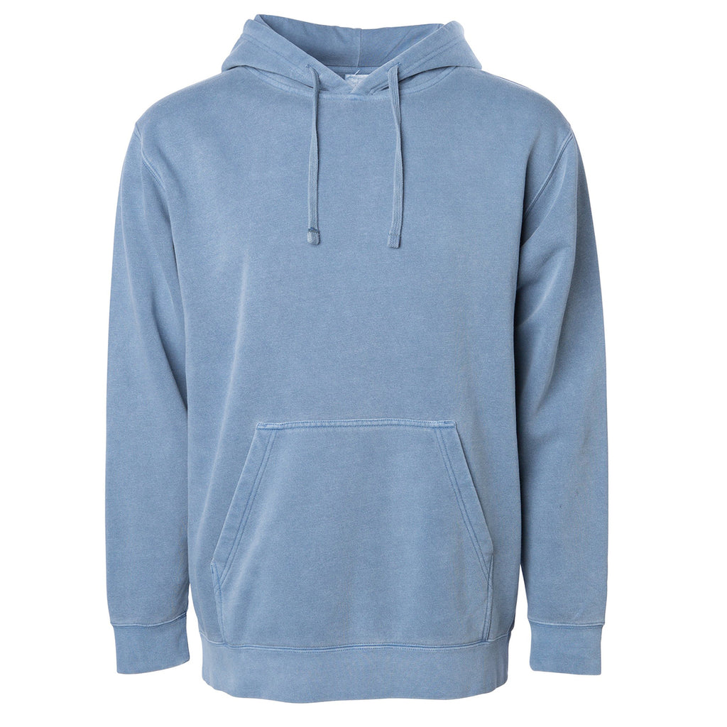 Independent Trading Unisex Midweight Pigment Dyed Hoodie - Slate Blue