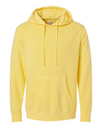 Independent Trading Unisex Midweight Pigment Dyed Hoodie - Yellow - Front