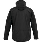 Index Waterproof Softshell Rain Jacket for Men Debossing - Black - Back Flat