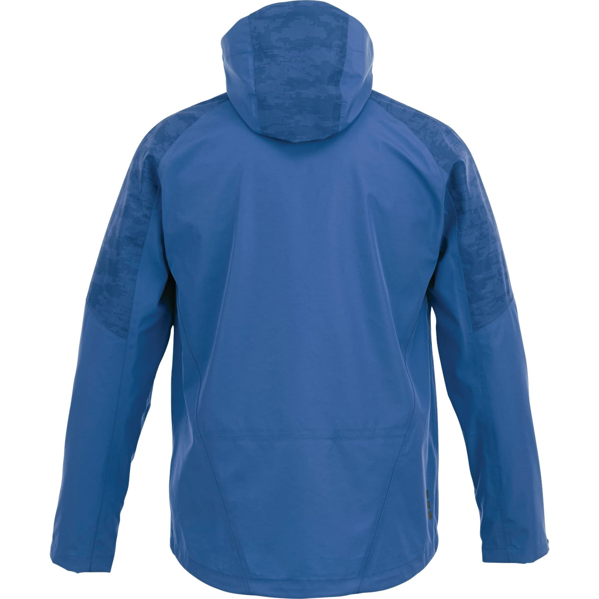 Index Waterproof Softshell Rain Jacket for Men Debossing - New Royal - Back Flat