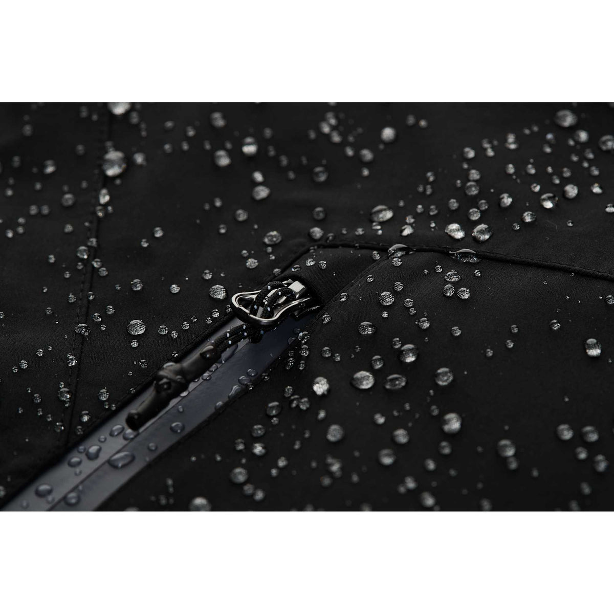 Index Waterproof Softshell Rain Jacket for Men Laser Engraving - Black - Photo