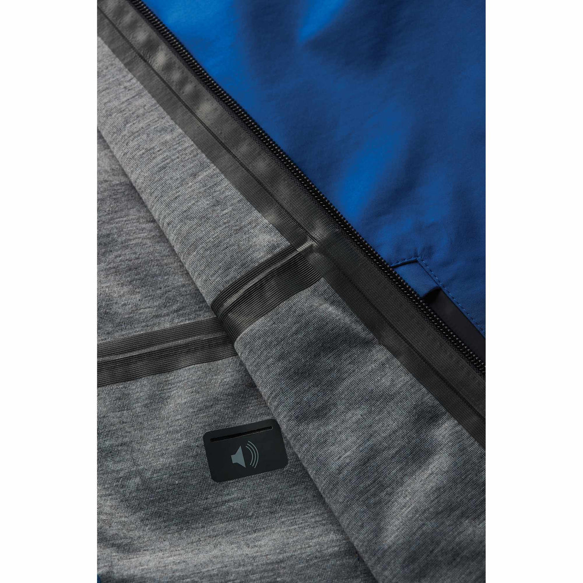 Index Waterproof Softshell Rain Jacket for Men Laser Engraving - New Royal - On Model 2
