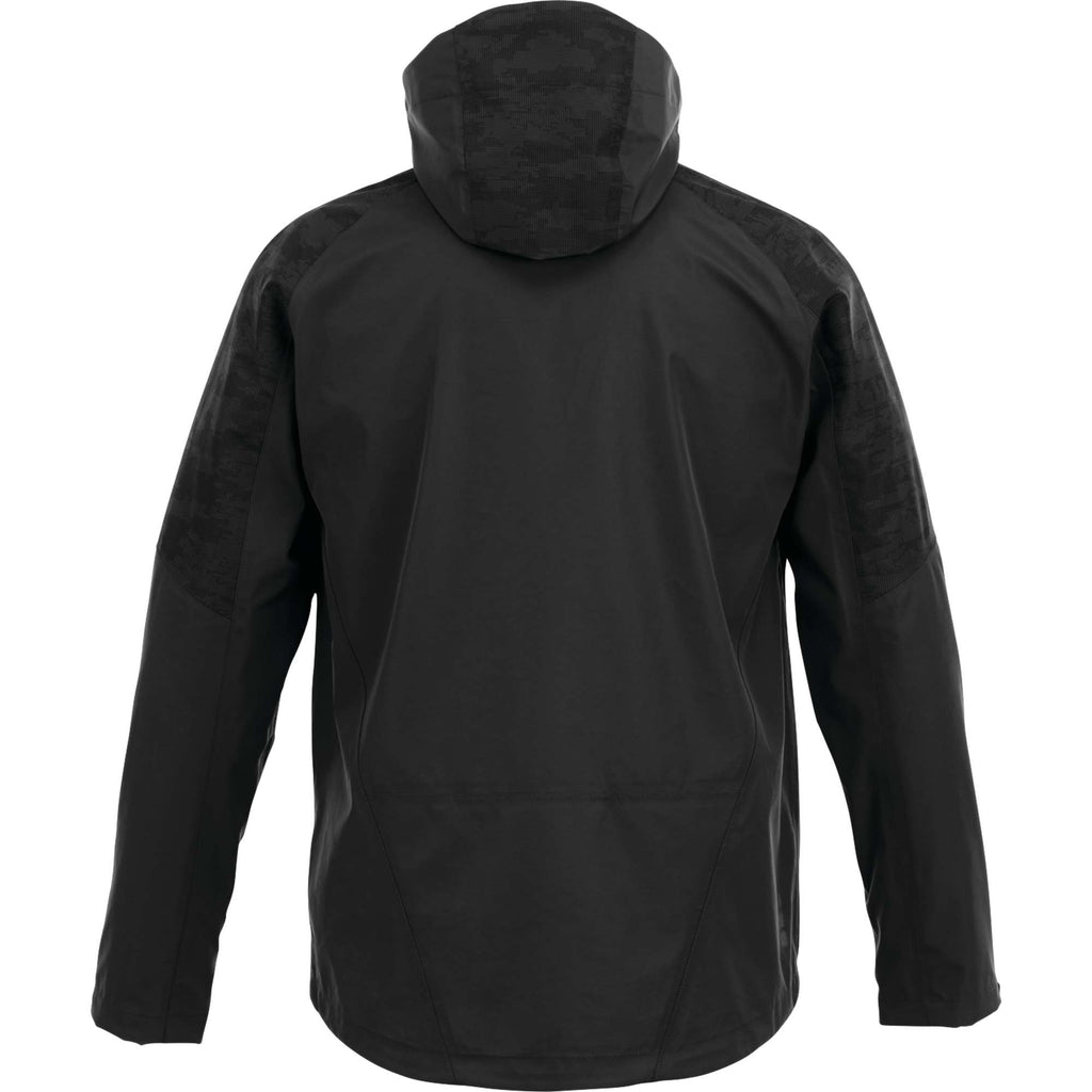 Index Waterproof Softshell Rain Jacket for Men Transfer - Black - Back Flat
