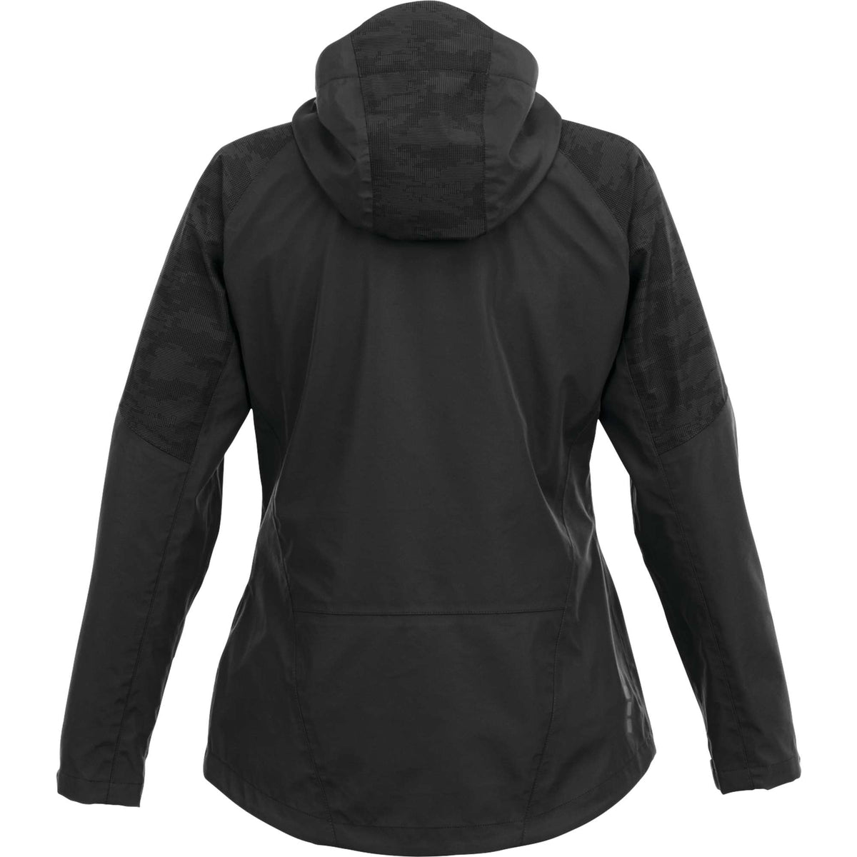 Index Waterproof Softshell Rain Jacket for Women Transfer - Black - Back Flat