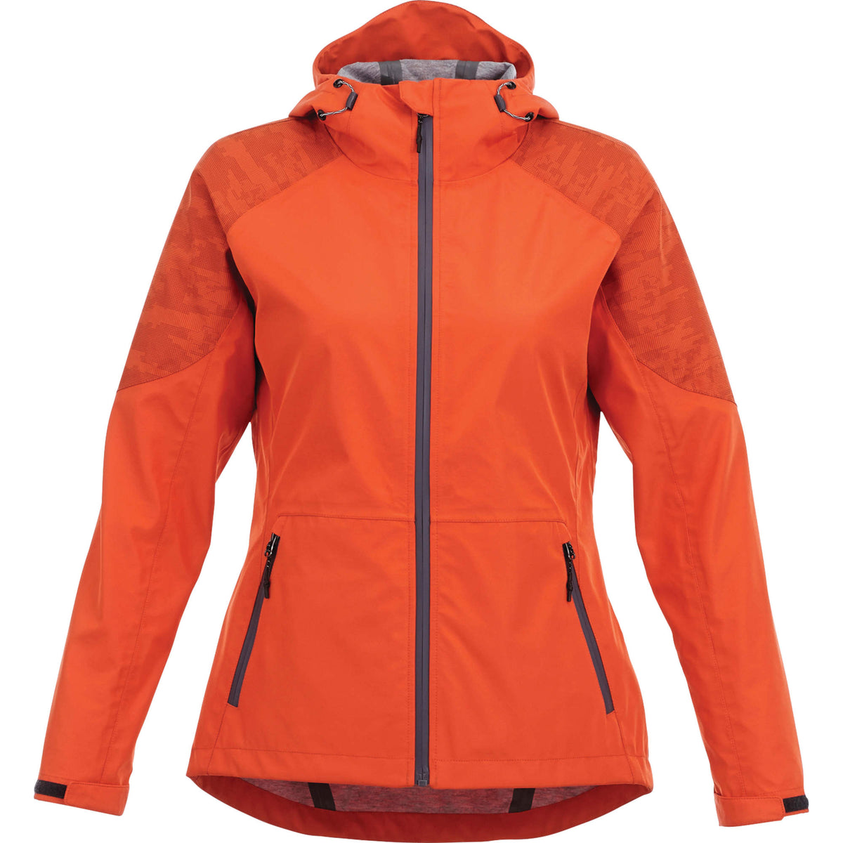 Index Waterproof Softshell Rain Jacket for Women Transfer - Saffron - Front Flat