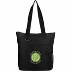 Infinity Convention Tote with Key Ring Full Color - Black - Front