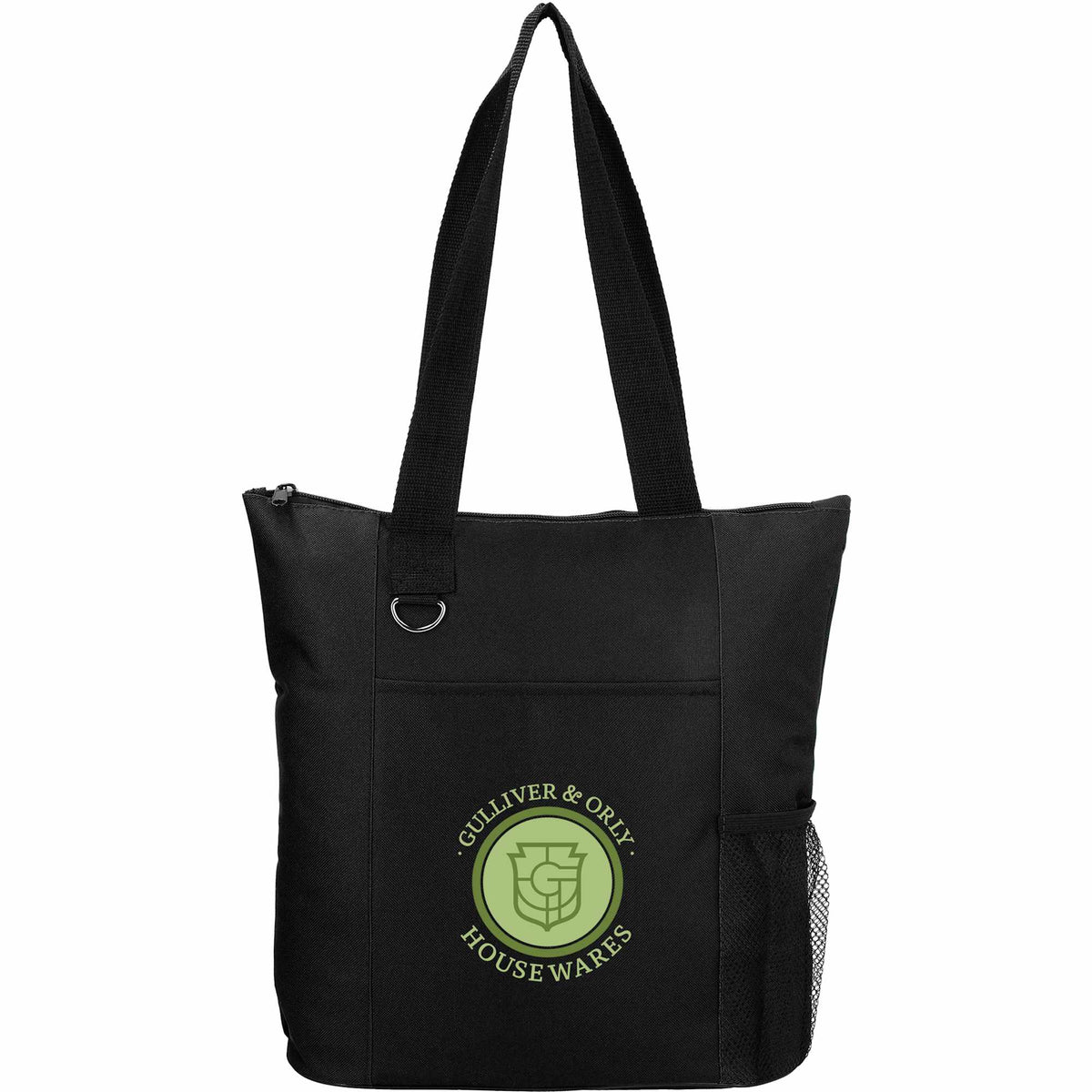 Infinity Convention Tote with Key Ring Full Color - Black - Front