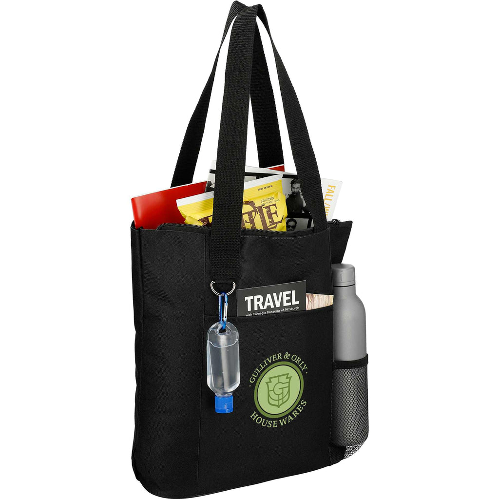Infinity Convention Tote with Key Ring Full Color - Black - Photo