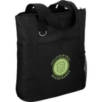 Infinity Convention Tote with Key Ring Full Color - Black - Right Angle