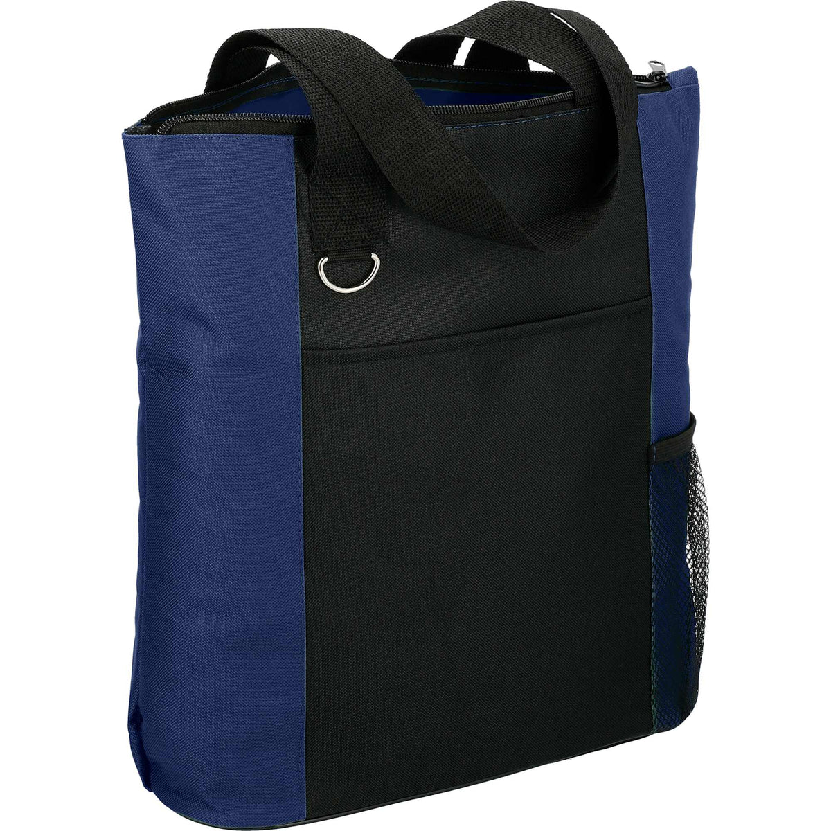 Infinity Convention Tote with Key Ring Full Color - Navy - Right Angle 2