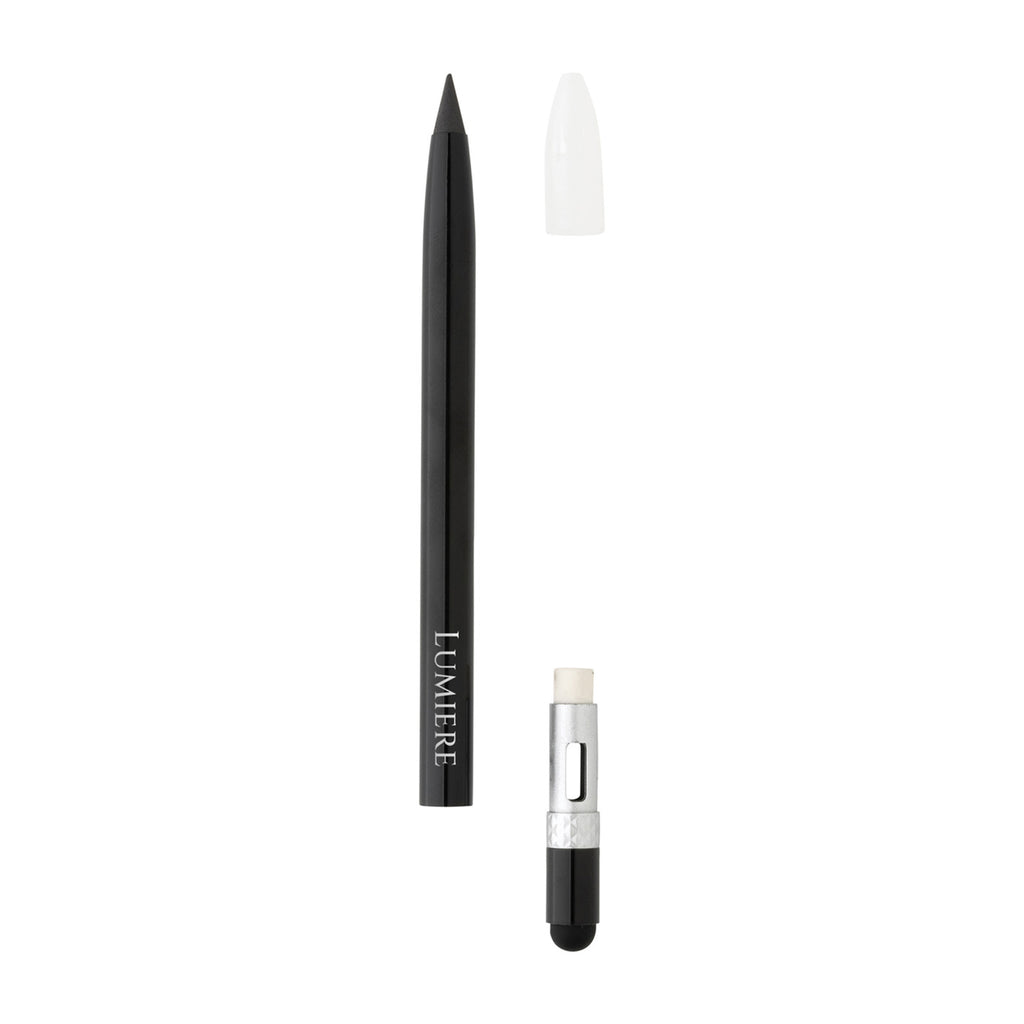 Inkless Aluminum Pen with Eraser Laser Engraving - Black - View 2