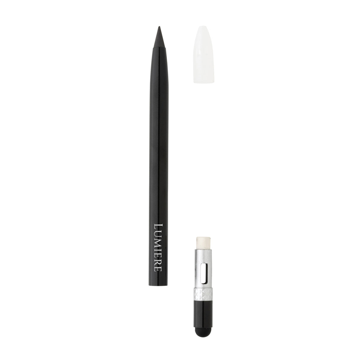 Inkless Aluminum Pen with Eraser Laser Engraving - Black - View 2