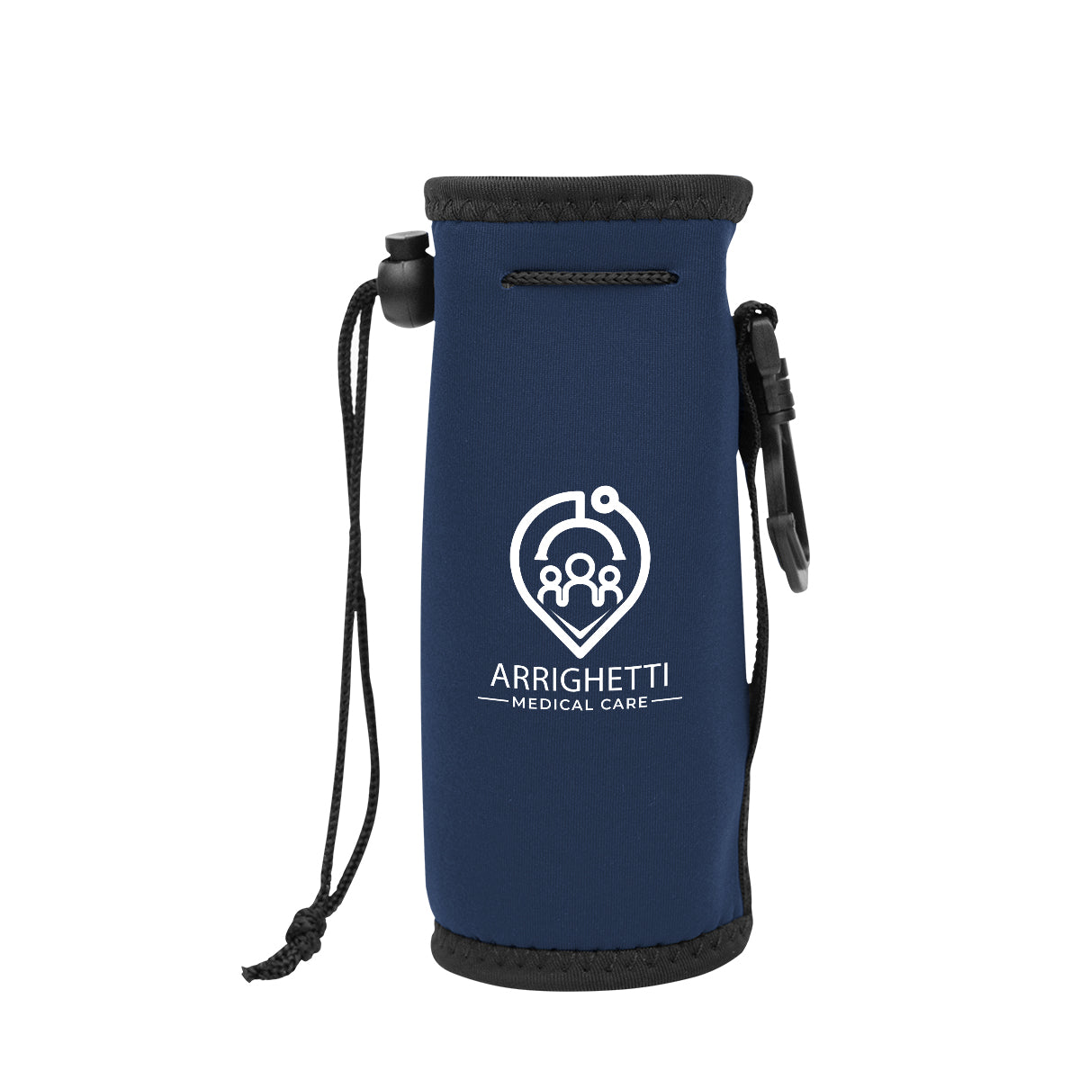 Insulated Bottle Bag - Navy - Silk Screen