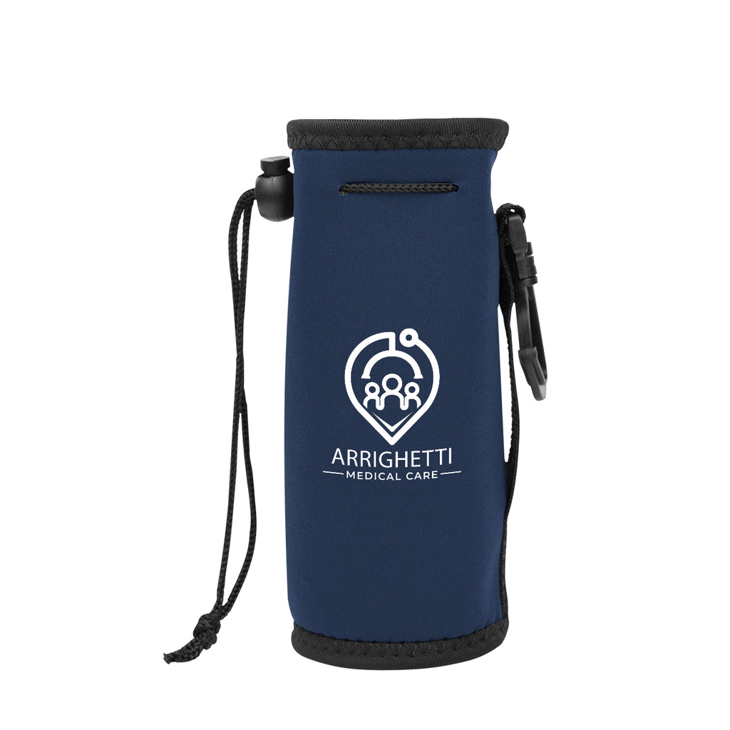 Insulated Bottle Bag - Navy - Silk Screen