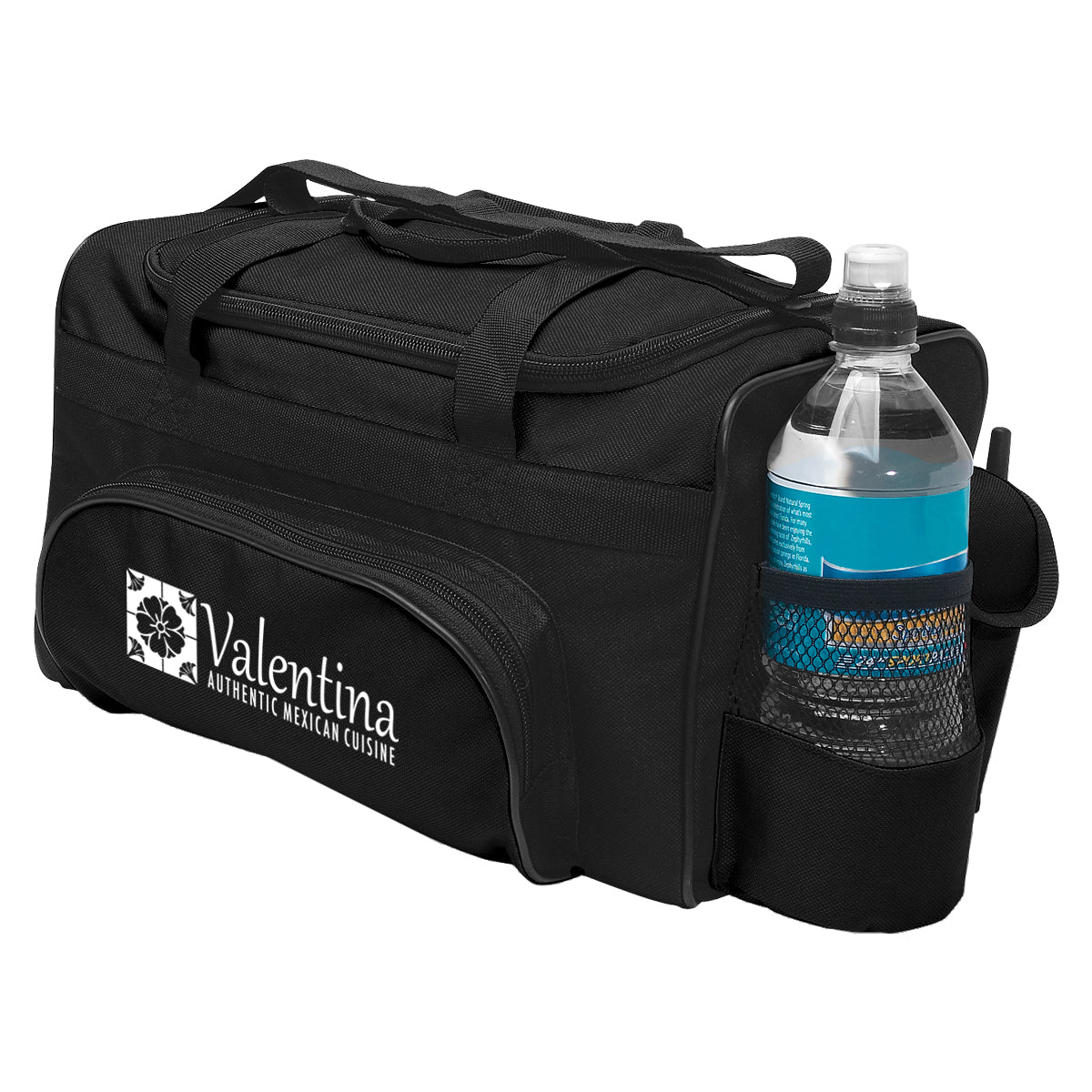 Insulated Cooler Bag - Black - Silk Screen
