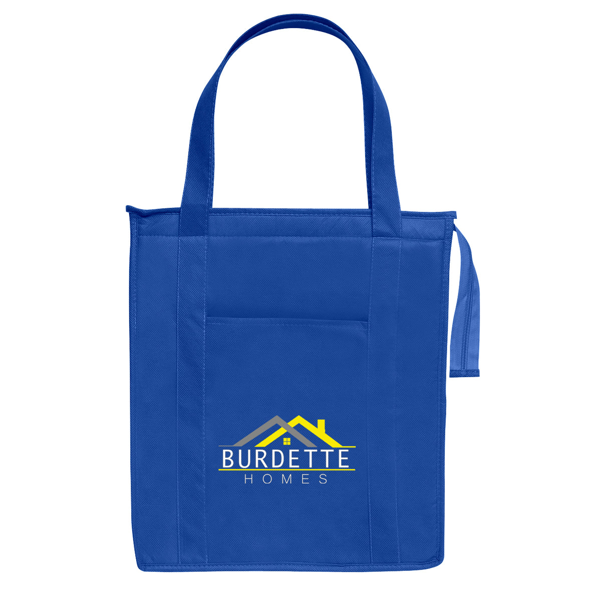 Insulated Shopper Tote Bag, Non-Woven - Royal Blue - Colorbrite