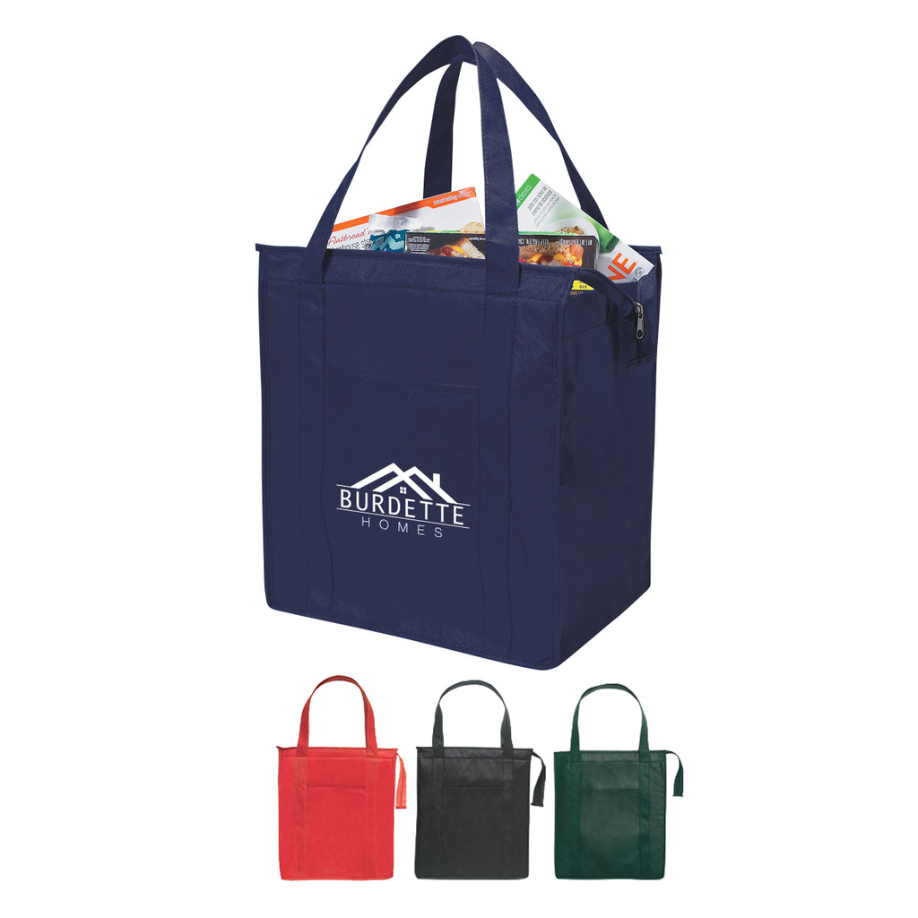 Insulated Shopper Tote Bag, Non-Woven