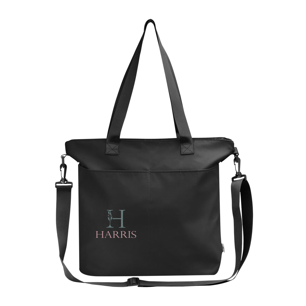 Intrepid Laptop Tote Bag in Recycled PET - Black - Colorbrite