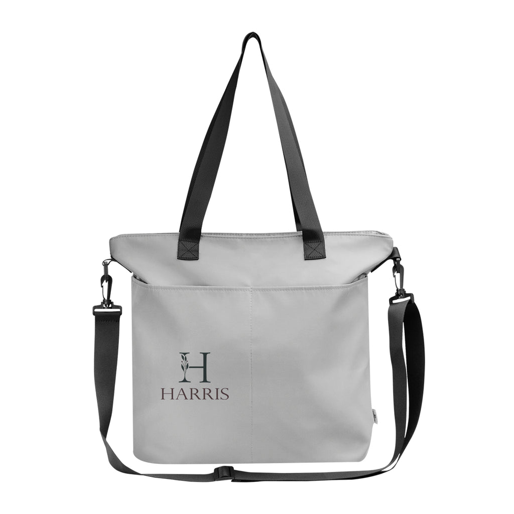 Intrepid Laptop Tote Bag in Recycled PET - Gray - Colorbrite