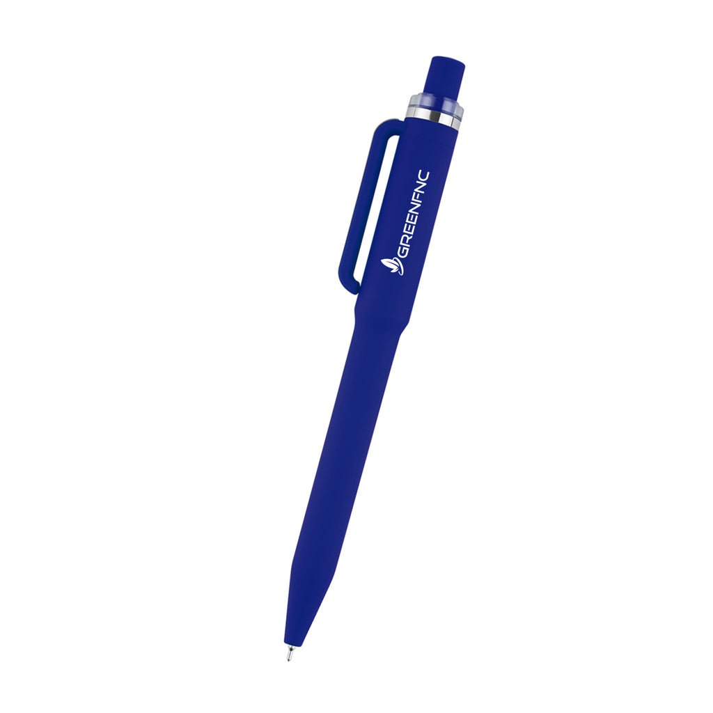Intrepid Pen in Recycled ABS - Royal Blue - Silk Screen