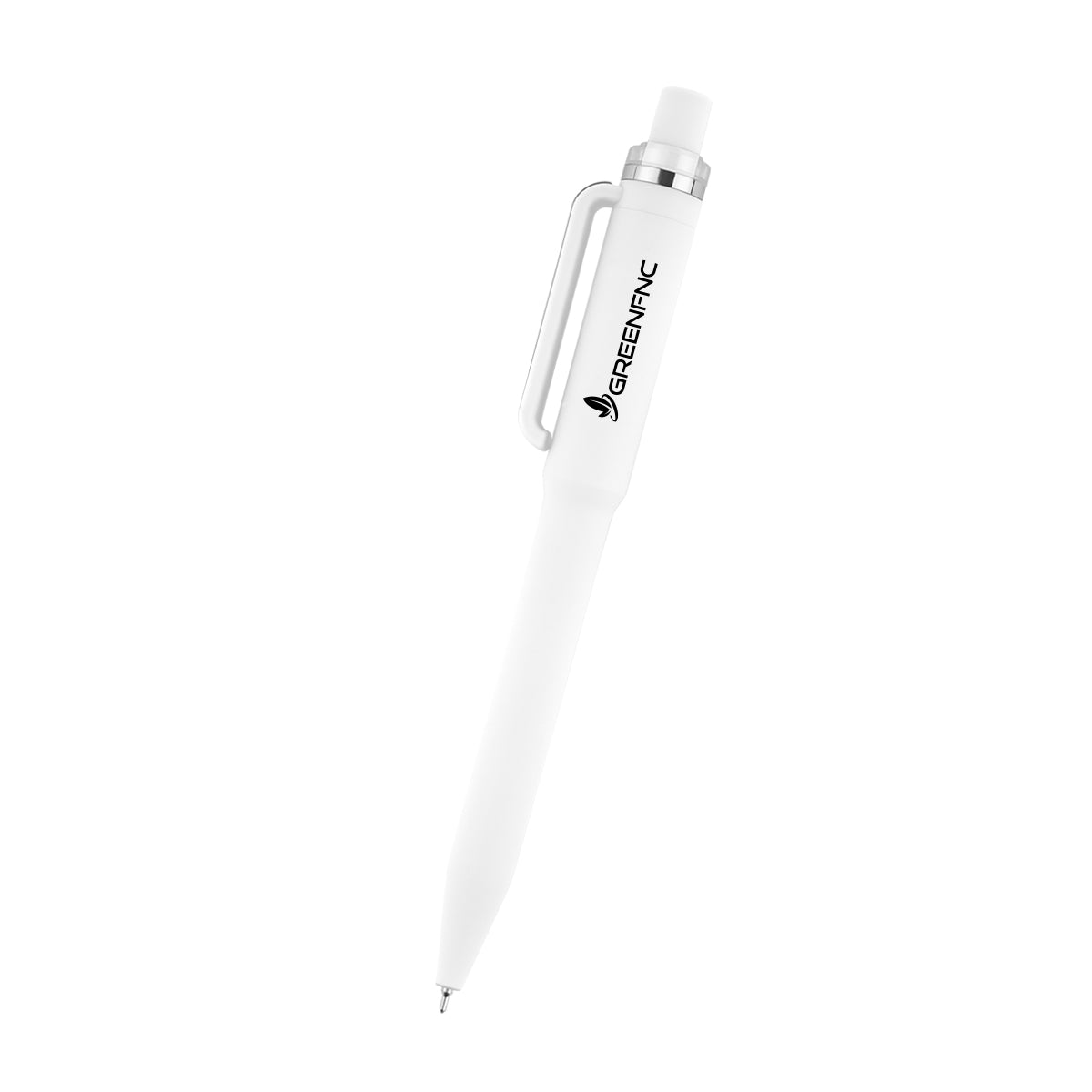 Intrepid Pen in Recycled ABS - White - Silk Screen