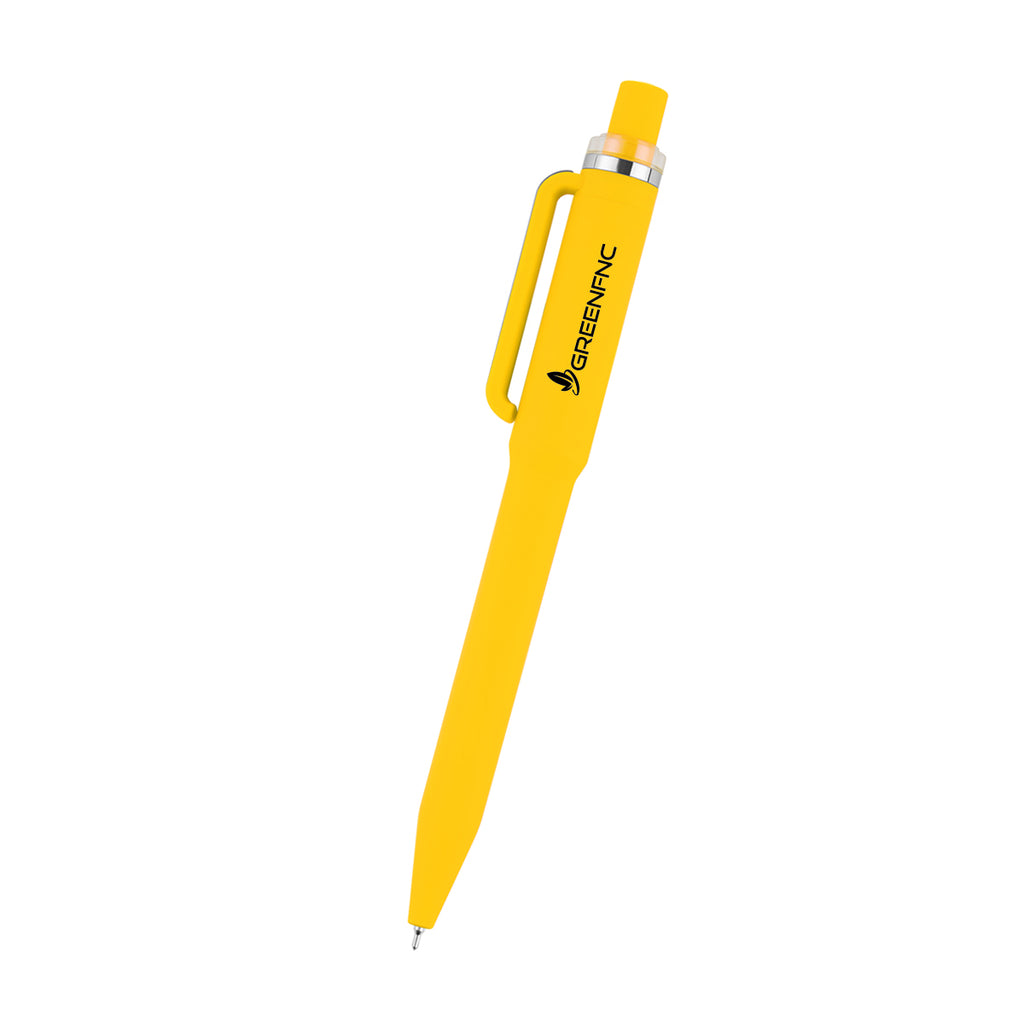 Intrepid Pen in Recycled ABS - Yellow - Silk Screen