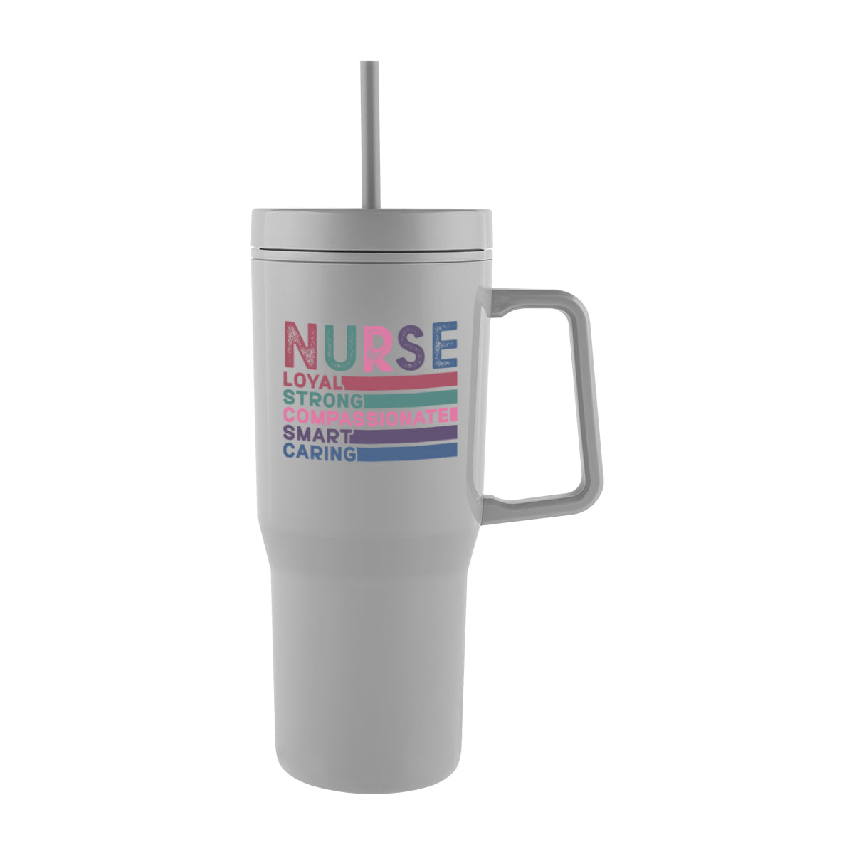 Intrepid Recycled Double Wall Tumbler, 28 oz - Gray - Colorbrite